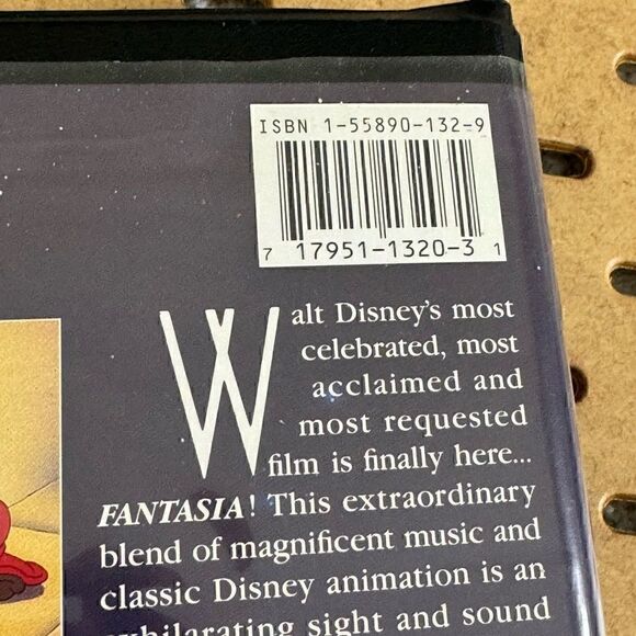 Walt Disney's Masterpiece Fantasia (VHS, 1991) Real Black Diamond 1132 Edition - Picture 14 of 16